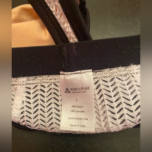 Body Aware Men’s White Mesh Thong Pouch Underwear Size Small - Picture 6 of 7